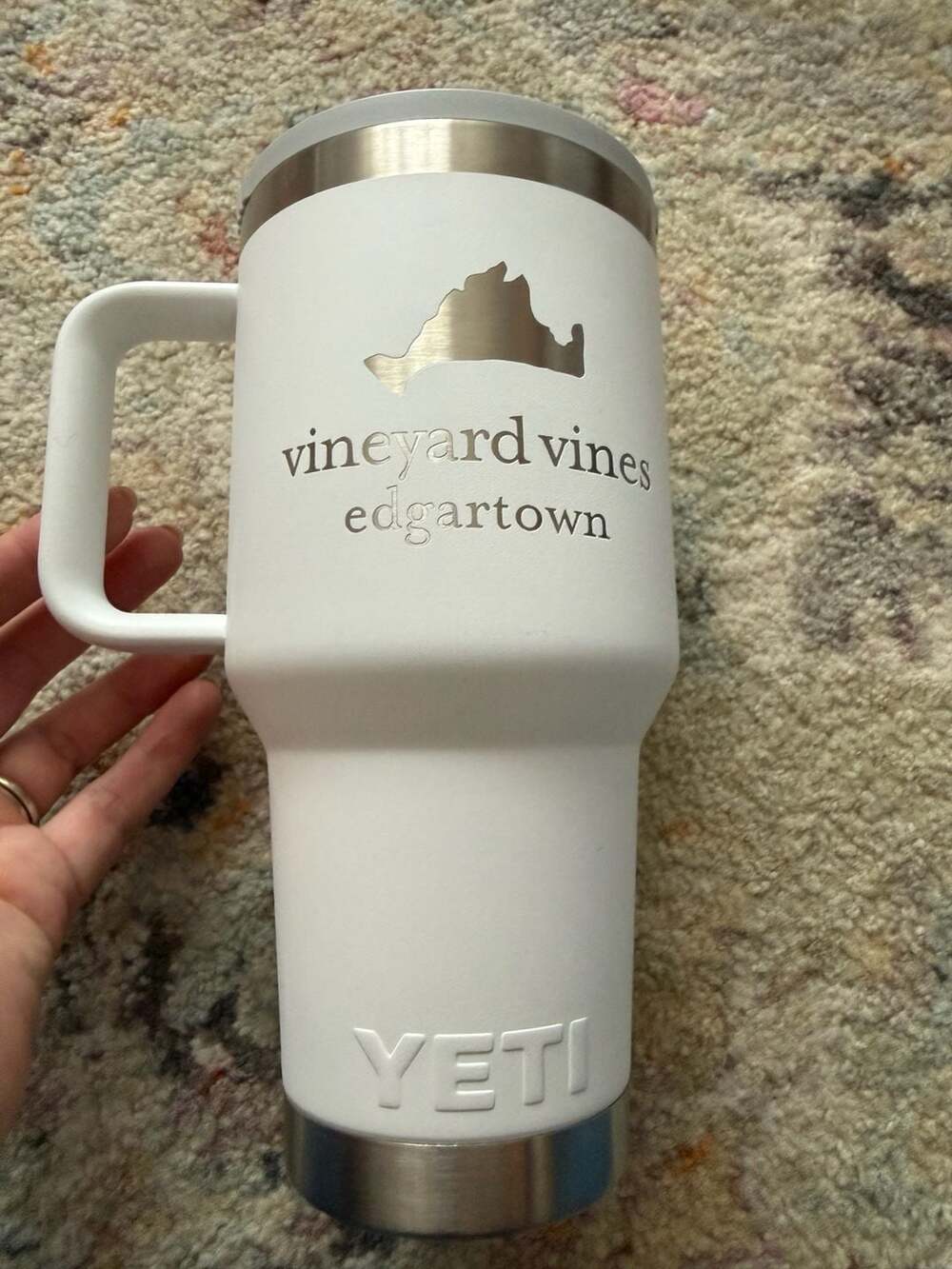 Yeti Rambler 30 oz Straw Mug Edgartown White